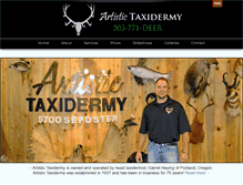 Tablet Screenshot of ortaxidermy.com